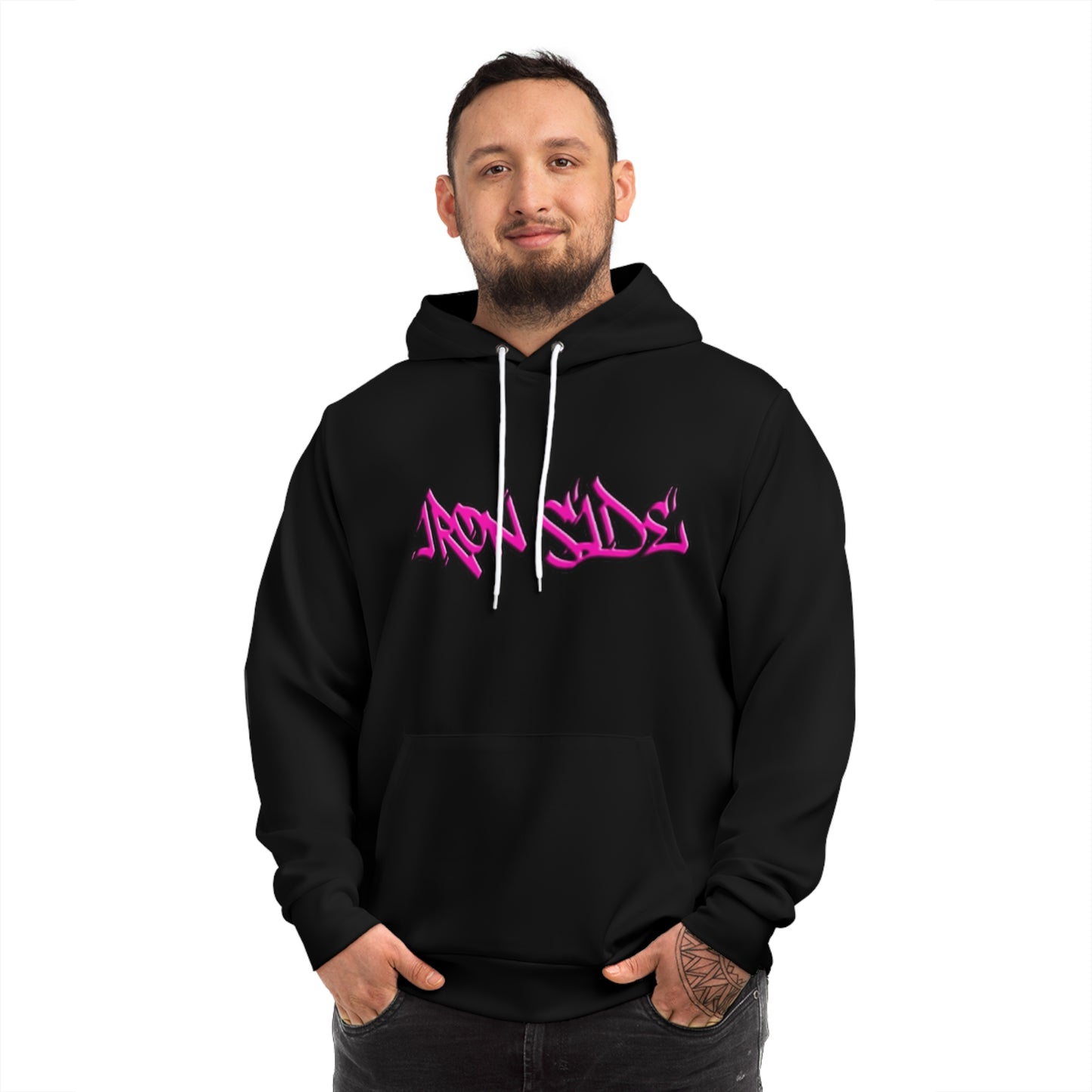 IRONSIDE PINK GRAFITI HOODIE DESIGN