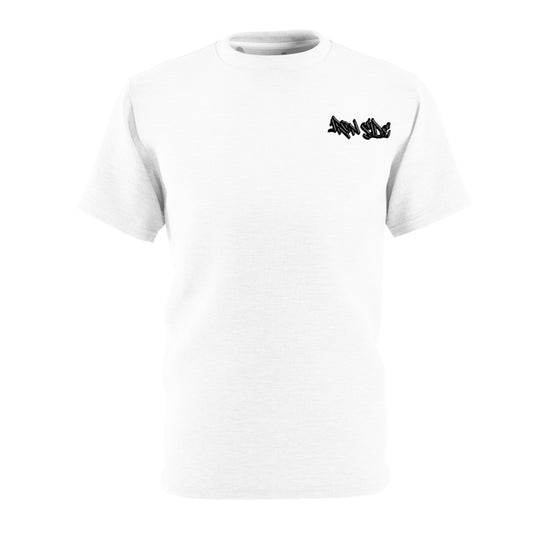 IRON SIDE WHITE T-SHIRT BLACK GRAFFITI DESIGN