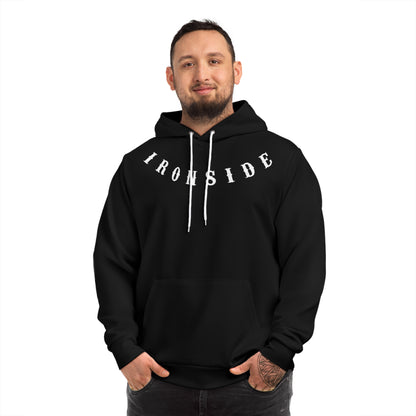 IRONSIDE BLACK AND WHITE WESTERN FONT HOODIE